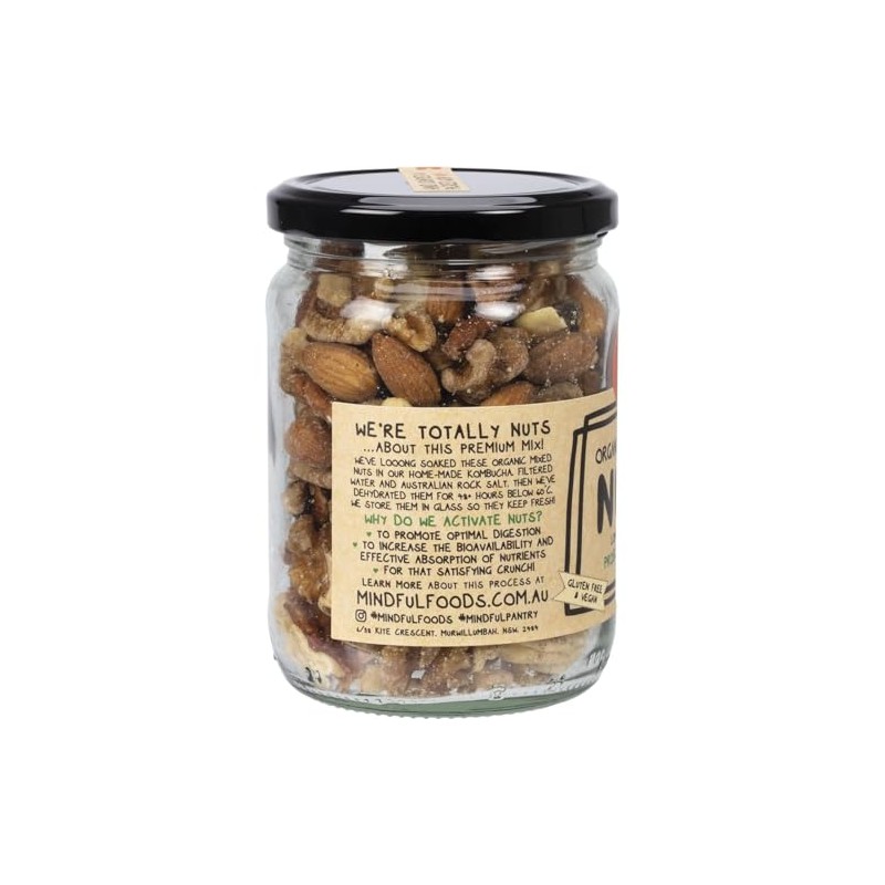 Mindful Foods Organic & Activated Mix Nuts 250 g