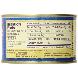 La Choy Water Chestnuts, 8 Ounce (Pack of 12)