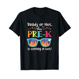 Ready or Not Pre-K Squad Sunglasses Kids Fun Back to School T-Shirt