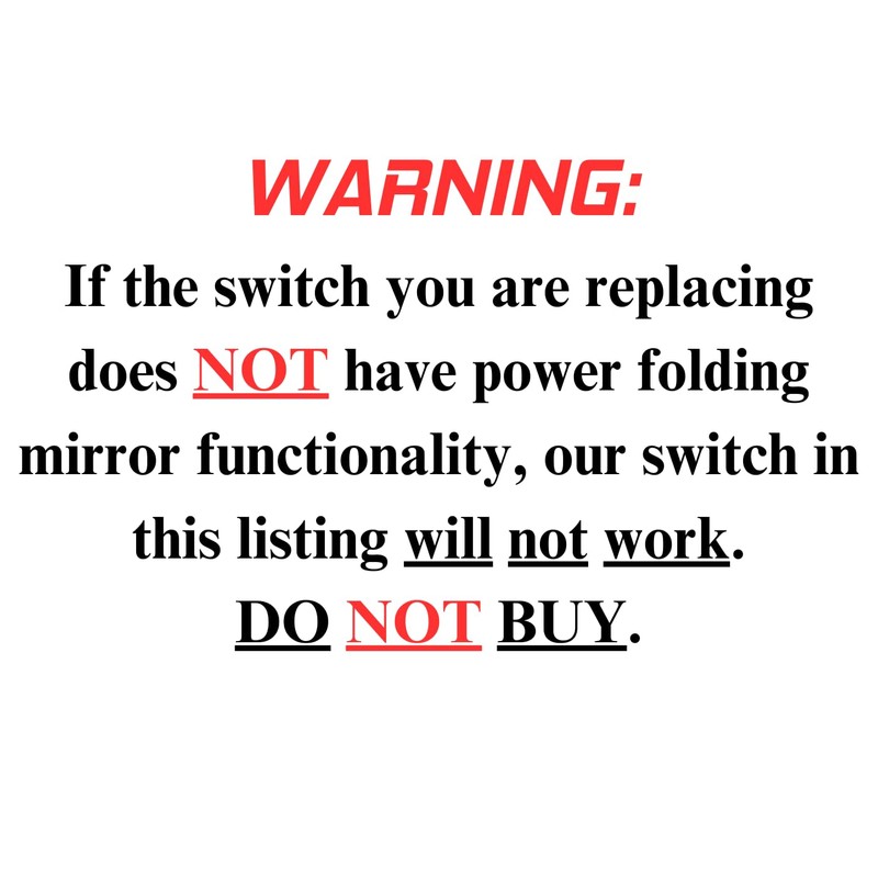 SWITCHDOCTOR Window Master Switch for 2008-2011 Dodge Grand Caravan, Town