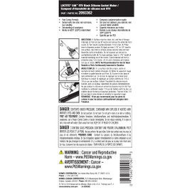 Loctite 598 RTV High Performance Silicone, Black, 190 ml -2093362