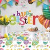 Sundonix Easter Table Cloth Cover Plastic - 137x274CM Paper Tablecloth