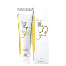 APAGARD APAGARD® PREMIO, Sangi's Nano-Hydroxyapatite Toothpaste for Naturally Whiter Teeth, No Fluoride, For family use, 105g / 3.7 Oz, Double Mint, Pack of 2