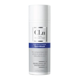 CLn® SportWash – High-Performance Sport Body Wash, For Men & Women Prone to Body Odor, Foot Odor, Ringworm, Folliculitis, & Back Acne, Fragrance-Free & Paraben-Free, 3.4 fl. oz.