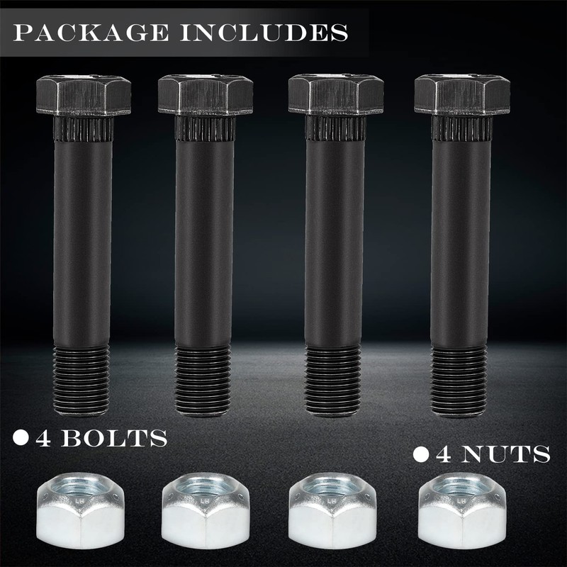 9/16" -18 X 3-1/2" Trailer Leaf Spring Shackle Bolts with