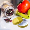 Kichvoe 12pcs Mason Jar Lids Jars Wide Mouth Lids Reusable