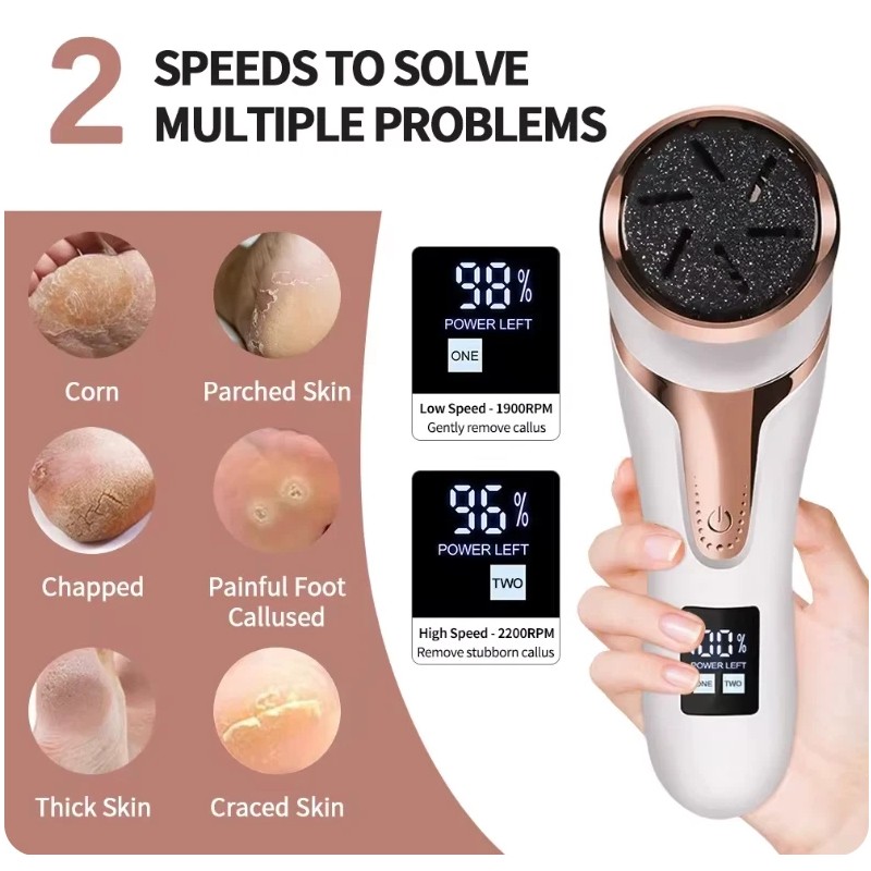 17 in 1 Pro Electric Foot Grinder File Callus Dead