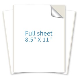 Printable Sticker Paper for Inkjet & Laser Printers - 25 Sheets, Letter Size (8.5" x 11"), Sticker Paper, Sticker Paper for Inkjet Printer, Printable Sticker Paper