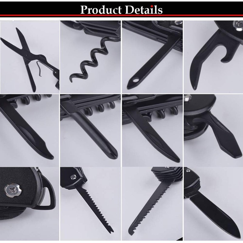 Lumbor37 - Herramienta Multiusos, 12 en 1 Herramientas Multitool de