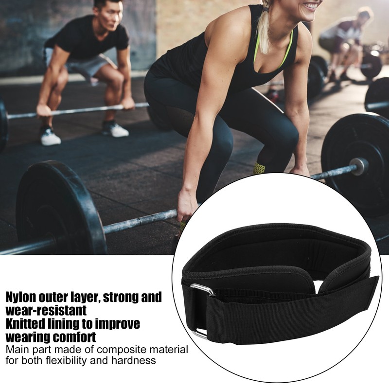 Weight Lifting Belt Fitness Training Waist Support Brace Widen Nylon