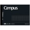 Kokuyo No-295S5-D Campus Notebook, Adult Campus, Half Size, Graph Ruled, B6 Variation, Black, 50 Sheets