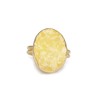 Dazzle Appeal Natural Agate Geode Quartz Oval Crystal Druzy Gold