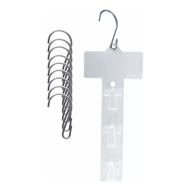 Exhivit Tira De Impulso Plastica Exhibidor C/gancho Metalico 20p Kit