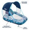 New Aqua Zero Gravity Pool Chair Float with Sunshade Canopy