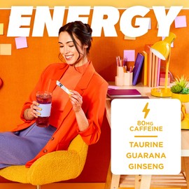 Pure Kick Energy Singles To Go Drink Mix, Mango Acai, Includes 12 Boxes with 6 Packets in each Box, 72 Total Packets