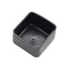 Strut Channel Cap, 1-5/8" Plastic Black Square End Cap for