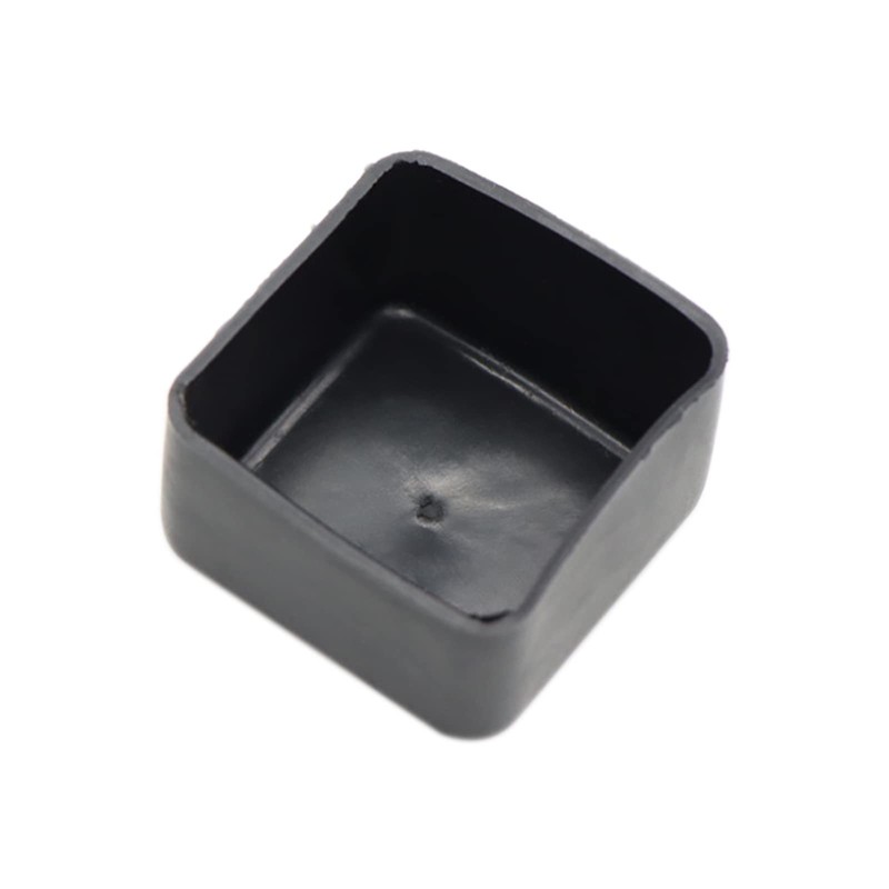 Strut Channel Cap, 1-5/8" Plastic Black Square End Cap for