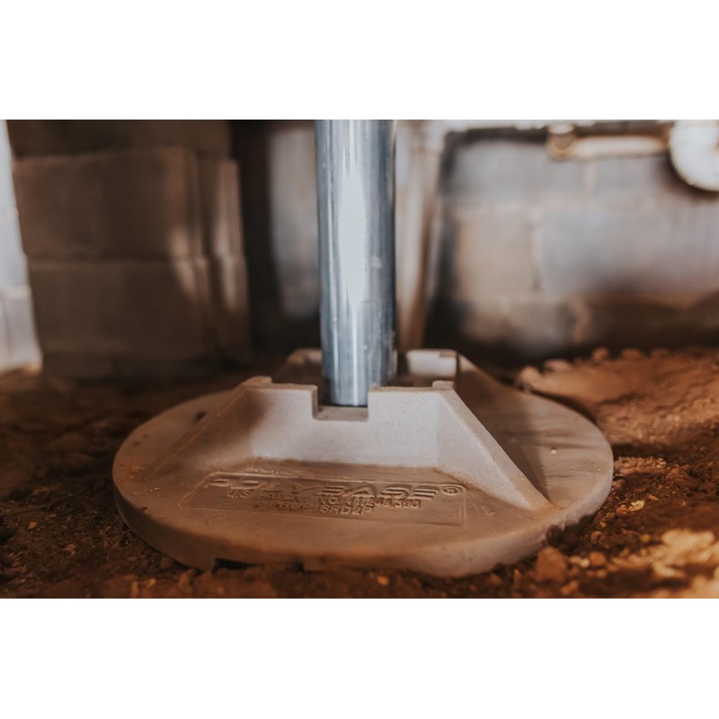 Crawl Space DIY - 18" Round PolyBase Crawl Space Support