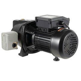 Shallow Well Jet Pump, 110V 550W Cast Iron Shallow Well Jet Pump 3/4 HP High Pressure Self-Priming Well Pump with Automatic Pressure Boosting System for Farm, Lawn, Garden
