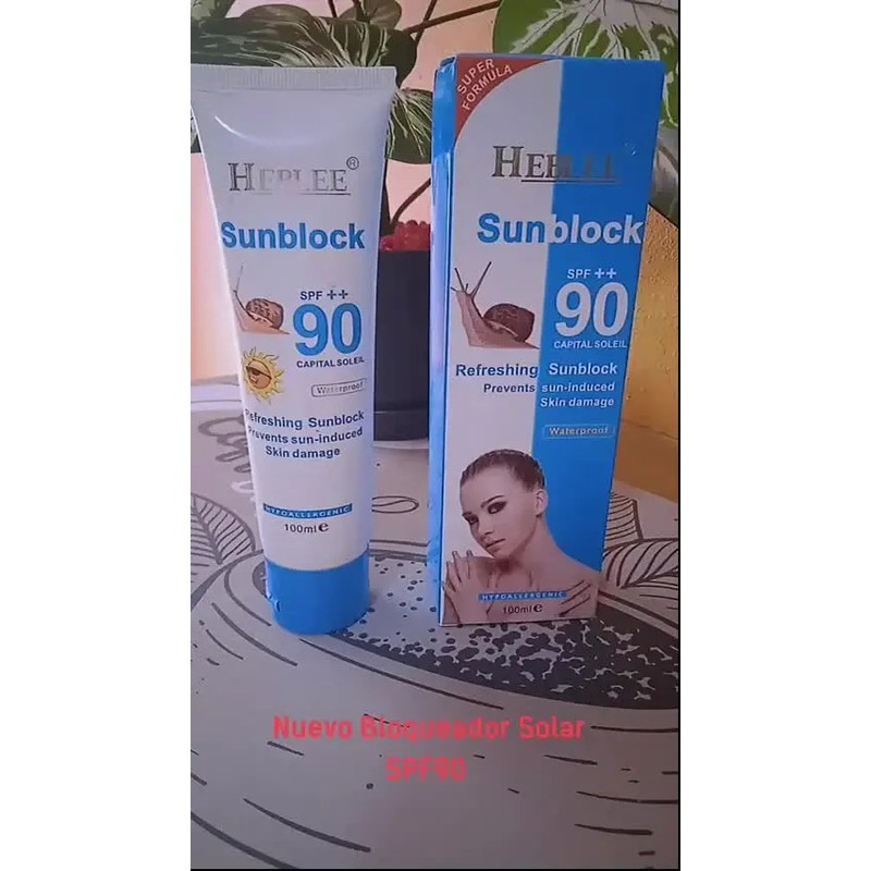 Bloqueador Solar Protector Baba De Caracol Spf 90 100 Ml