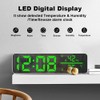 Daiilg Tuya WiFi Temperature and Humidity Alarm Clock Multi-Function LED