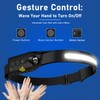Nessciera Headlamp Rechargeable (2-Pack), LED Head Lamp Flashlight, 230° Wide