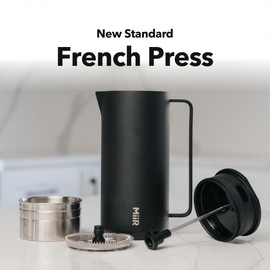 MiiR New Standard French Press - 33oz Stainless Steel Insulated French Press Coffee Maker