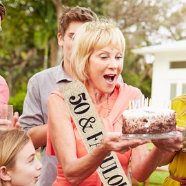 50th Birthday Sash, Gold Happy Birthday Girl Sash and Crown Set, Fifty Years Old Decorations Gifts for Birthday Supplies