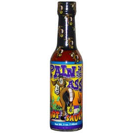 ASS KICKIN' Pain in the Ass Habanero Hot Sauce – 5 oz. – Perfect Gourmet Hot Sauce for Chicken Wings - Try if you dare!
