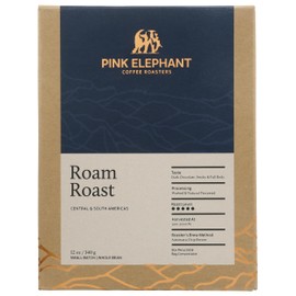 Pink Elephant Coffee Rstrs, Coffee Roam Roast, 12 Ounce