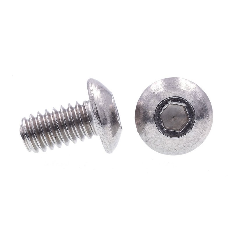 Prime-Line 9168821 Socket Cap Screws, Button Head, Hex (Allen) Drive,
