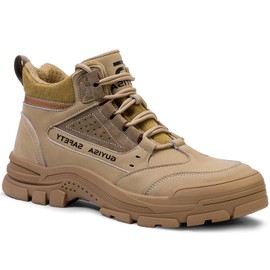 GUSAYEX Steel Toe Shoes for Men Indestructible Safety Shoes Lightweight Work Shoes for Men Non Slip Steel Toe Sneakers Comfortable Industry Construction Steel Toe Work Shoes Fashionable Safety Boots,