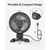 AaoLin USB Desk Fan, Table Fan with CVT Variable Speeds,