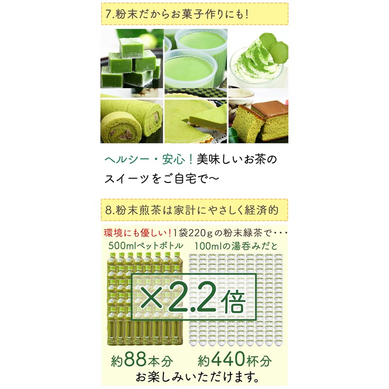 Honjien Tea Japanese Tea Powdered Green Tea from Kagoshima, Large