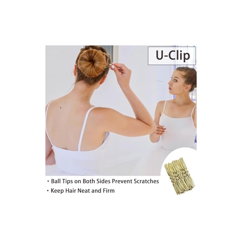 12 Pack Hair Donuts for Buns, 25 Pcs U Shaped