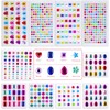 Self Adhesive Rhinestones, Cridoz 735Pcs Craft Gems Self Adhesive Jewels