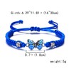 CSIYANJRY99 Blue Friendship Butterfly Bracelet for Women Always Believe in
