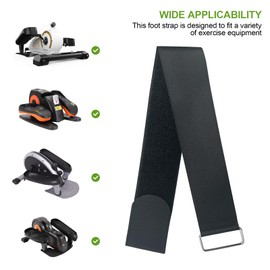 2 Pcs Adjustable Pedal Straps,Velcro Feet Pedal Strap Compatible Under Desk Elliptical Peddler Foot & Leg Pedal Exercixer