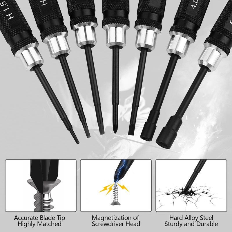 7PCS RC Car Tool Kit Short Handle Hex Screwdriver Nut