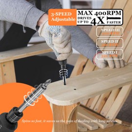 Vocforce 4V Electric Screwdriver, 400 RPM, 3-Stage Adjustable Speed & Torque, Cordless Rechargeable Battery, USB-C Cable and 22pcs Bit Set, 5" Small Compact Size, LED Light