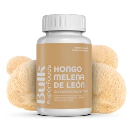 Hongo Melena de Len Orgnico Bulk Superfoods Suplemento 60 Cpsulas                                                                                     