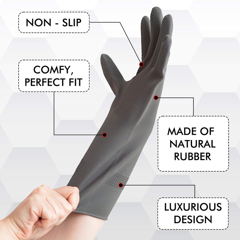 [Sengong] Rubber gloves, Latex, Size M (Choose 1)
