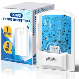 OSVDO Trap Refills, Flying Insect Trap Refill Kit NO Device - 4 Pcs Glue Cards, Each Glue Card Lasts up to 65-Day or Until Full Flying Insect Trap (4 x Refills)