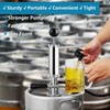 Imaictuu Beer Keg Tap Chrome-Plated Beer Pump Keg Party Pump