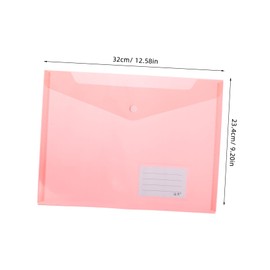 Pack of 20 Document Bags with Snap Closure, Coloured Document Bags, Sturdy Document Pockets, File Folder, Coloured Folder Set, Clear Document Folder, File Organiser Operitacx