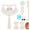 ACRNIGHEET DIY Owl Macrame Kit with Instruction Handmade White Owl
