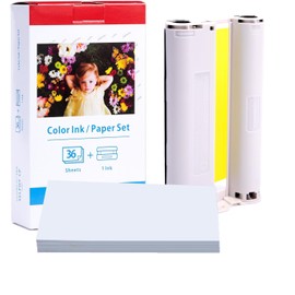 Photo Paper 10 x 15 Replacement for Canon Selphy CP1500 CP1300 CP1200 CP910 CP1000 Photo Printer 1 Cartridges and Photo Paper KP-36IN 3115B001(AA) Compatible with Canon Selphy CP, A6 (100 x 148 cm) mm