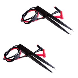 Comidox 2PCS SMD LCR Chip Test Clip Capacitance Inductor Resistance Test Clip Meter Lead Probe Multimeter Tweezer