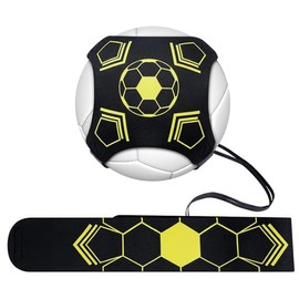 CPJJ Football trainer with cord, the perfect training device for footballers, football training belt, football training accessories, the length is adjustable, black