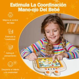 Juguetes Montessori Tablero de Laberinto Magnético – Fomenta la capacidad de pensamiento temprano en los niños, fortalece el desarrollo cerebral, regalo perfecto para niños y niñas a partir de 3 años